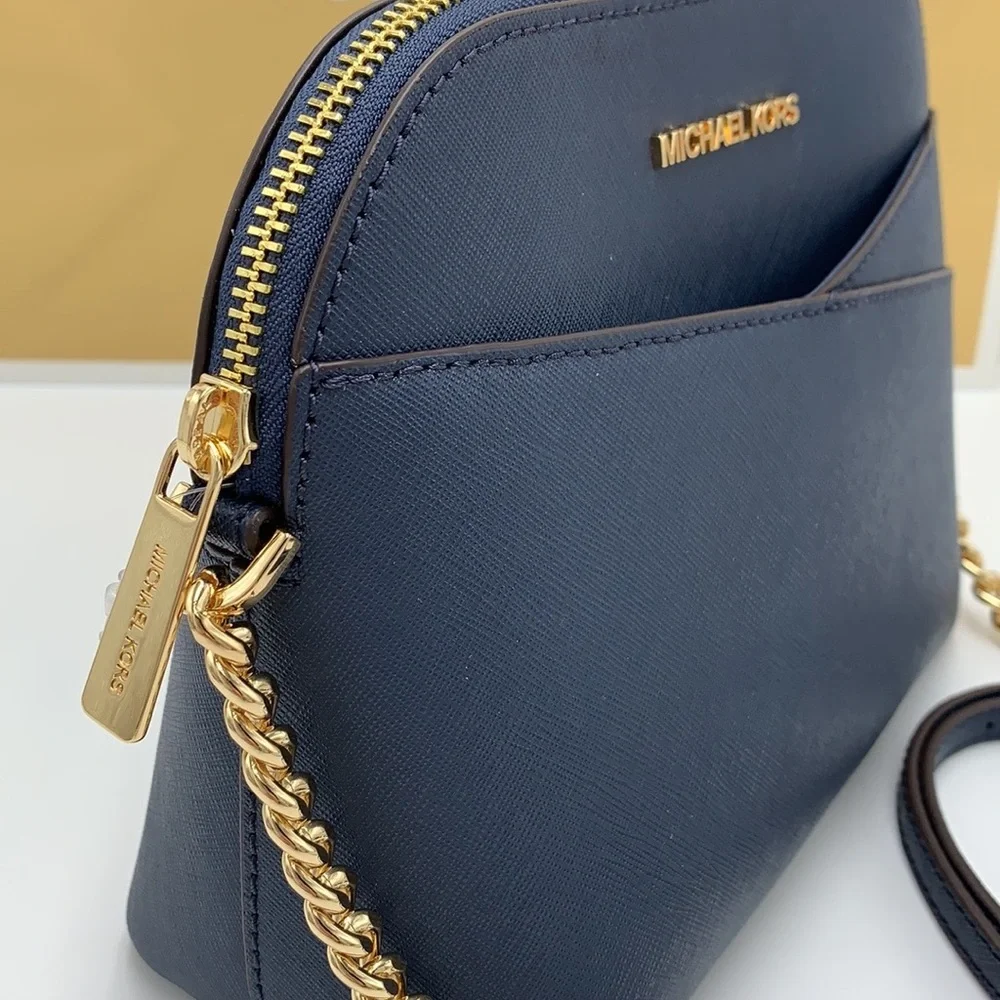 MICHAEL KORS JET SET TRAVEL DOME XCROSS XBODY NAVY COLOR